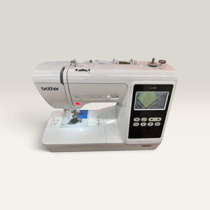 Brother LB5000 Computerized Sewing Machine White - POWERS ON, NO CORD, W/ PEDAL