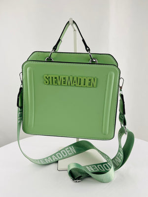 Steve Madden Bevelyn Convertible Mint Green Satchel Crossbody Bag