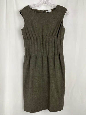 Calvin Klein Olive Green Sheath Dress Size 4