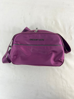 Nomad Lane Tomodachi Sling Bag Travel Organizer Purple Nylon NWOT