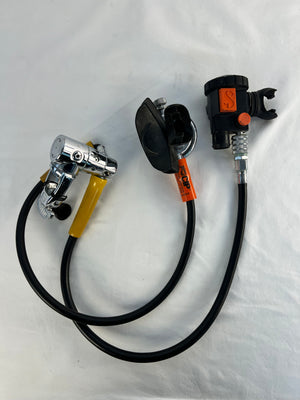 Vintage ScubaPro Scuba Diving Regulator Set 1st & 2nd Stage w/ AIR 2 Octo, AS IS