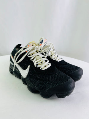 Nike Air VaporMax Off-White The Ten Black Sneakers Size 7 | AA3831-001
