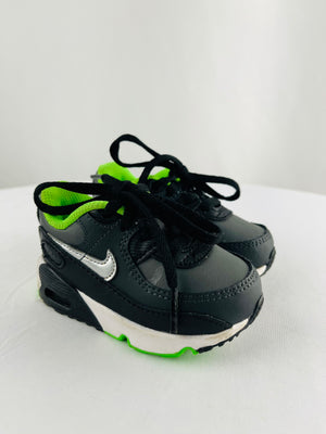 Nike Air Max Excee TD Toddler Black Chrome Silver Sneakers 4c | CD6868-016