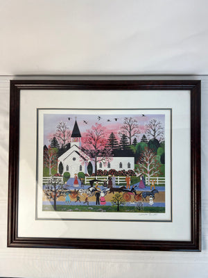 The Scandalous Sabbath Carriage Race Print by Jane Wooster Scott Signed 243/750