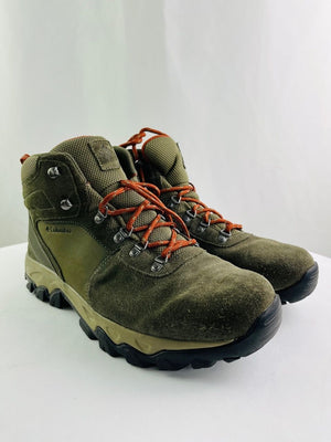 Columbia Newton Ridge Plus ll Olive Suede Waterproof Hiking Boots Men's Size 13W