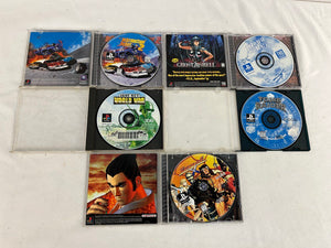 PS1 Untested Game Disc Lot Soul Blade Bravo Air Race Tomb Raider Cases Art AS-IS