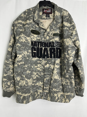 JR Nation Dale Earnhardt Jr. National Guard Patch Jacket Size 2XL