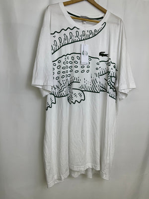 Lacoste Crocodile Graphic T-Shirt Men's 3XLT NWT Oversized Loose Fit