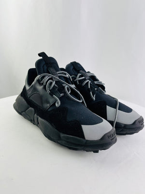 Versus Versace Anatomia Low Top Trainers Black Shoes Men Size 10/4 Italy