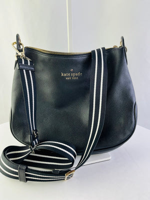 Kate Spade New York Rosie Black Pebbled Leather Crossbody Bag