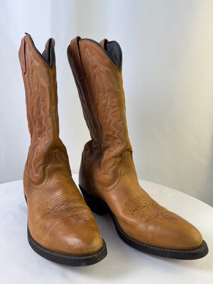 Laredo Jacksonville Round Toe Beige Western Boot Men's 10