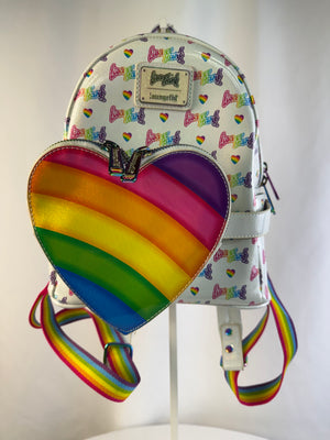Loungefly Lisa Frank Mini Backpack With Rainbow Heart Backpack