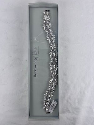 Borrowed & Blue Southern Bridal Pear Marquise Crystal Scallop Sash BLT10366