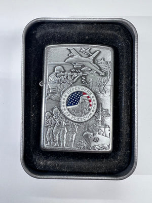 2011 Zippo Lighter Defenders of Freedom - Unstruck