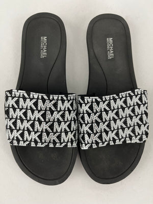 Michael Kors MK Logo Slides Sandals Women's 9.5-10