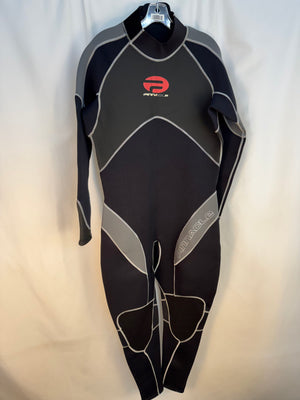 Pinnacle Aquatics Venture 3mm Wetsuit Men's XXL Black Gray Scuba Diving NWT