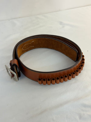 Andrews Leather Western Cartridge Loop Gun Belt Cowboy Ranger Suede Lined 42 XL