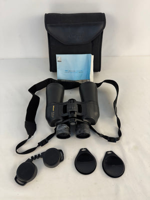 Nikon Action 10x50 6.5° Wide Field Binoculars with Case, Strap, Manual & Caps