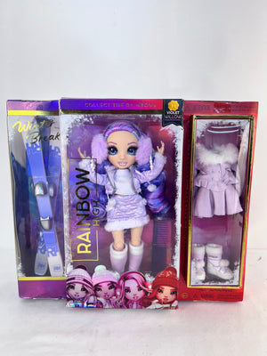 Rainbow High Violet Willow Fashion Winter Break Purple Doll New Sealed