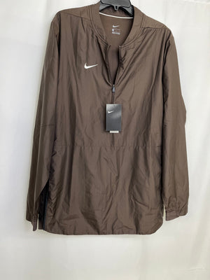 Nike Sideline Lockdown Jacket Men's Large Brown 1/4 Zip NWT Dri-FIT Windbreaker