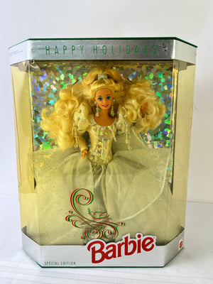 1992 Special Edition HAPPY HOLIDAYS Vintage Blonde Barbie New in Box