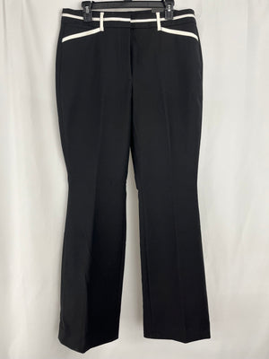 White House Black Market Ines Slim Boot Comfort Stretch Pants Black Size 12 NWT