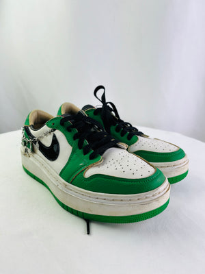 Air Jordan 1 Elevate Low SE Lucky Green Platform Sneaker Women 9 | DQ8394-301