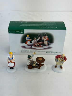 VTG Dept 56 Alpine Village At The Octoberfest Set of 3 56302 Figurines w/ Box