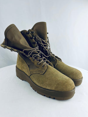Coyote Hot Weather Army Tan Leather Combat Boots Men's 11.5R | SPE1C1-17-D-1004