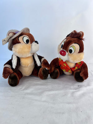 VTG Disney Parks Chip n Dale Rescue Rangers Plush Set 1989 NWT