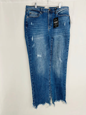 Nicole Miller Heritage Nomad Super High Rise Straight Jeans Women's 12 NWT