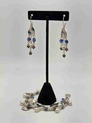Michael Dawkins 925 Sterling Silver Jewelry Cluster Charm Jewelry Set 34.8g
