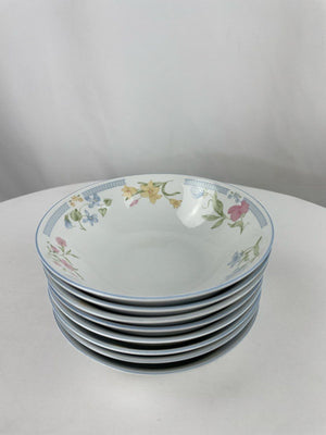 Excel Garden Bouquet Porcelain Soup Bowl Set 8