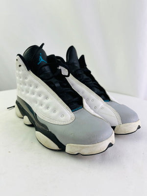 Air Jordan 13 Retro GS Barons White Grey Black Sneakers 6Y Women 7.5 414574-115