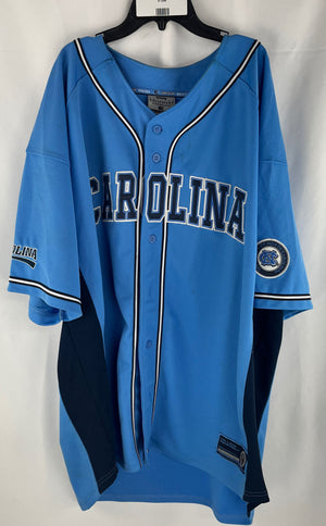 Colesseum Athletics North Carolina Tar Heels Retro Button Up Jersey Size XXL