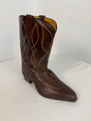 Single Right Boot Vintage Acme Leather Cowboy Boot Brown Men 4 D Fits Women 5.5