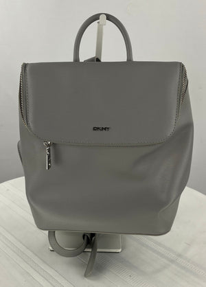 DKNY Grey Faux Leather Mini Backpack NWOT