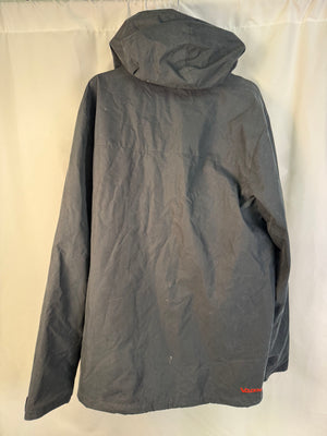 Volcom Snowboarding Surplus Jacket Black Orange Hooded Men's Size XL NWT