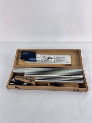 Vintage Unitech Lettering Equipment Set Drafting Kit in Wood Case