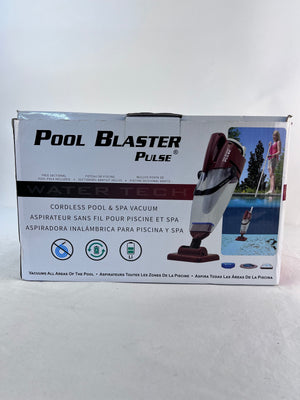 POOL BLASTER Pulse Cordless Pool Vacuum w/Pole Set Red - Open Box