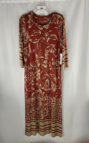 Soft Surroundings Women's Coral Floral Casual Dress Size Medium NWT MSRP $130