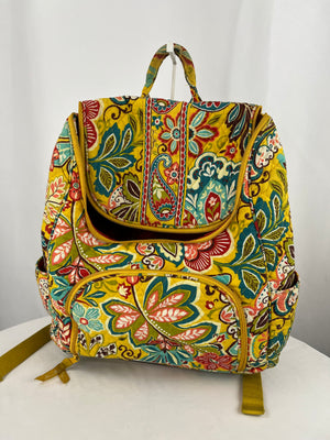 Vera Bradley Provencal Double Zip Backpack Retired Print
