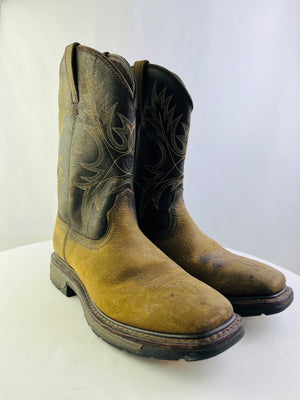 Ariat WorkHog Brown Waterproof Square Toe Western Work Boot Men 13B | 10017436