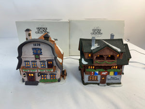 Dept 56 Alpine Village Besson Bierkeller & Metterniche Wurst Lot 65404 56189