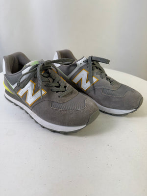 New Balance 574 Marblehead Lemonade Grey Sneaker Casual Women's 9