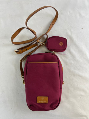 Nordace Siena Phone Crossbody Bag Burgundy with Mini Pouch & Detachable Strap