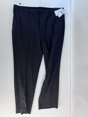 Perry Ellis Portfolio Resolution Modern Fit Black Dress Pants Men 38x30 NWT