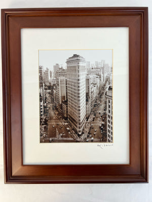 New York City Matte Framed Print Flatiron Building Manhattan by Aki Davis Signed