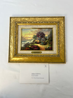 Thomas Kinkade A New Day Dawning Framed with Certificate of Authenticity