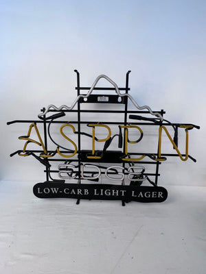 Vintage 2004 Aspen Edge Lager Beer Neon Sign AS IS PARTS OR REPAIR